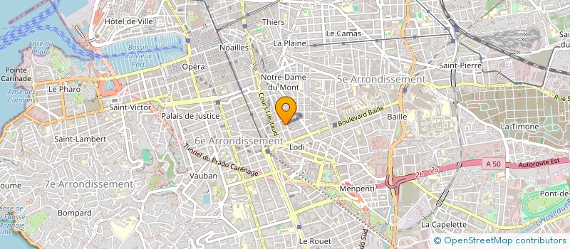 localisation de l'entreprise ROUTE DE CASSIS  MARSEILLE