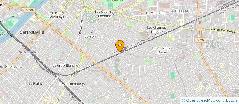 localisation de l'entreprise ROUTE DE CORMEILLES  SARTROUVILLE