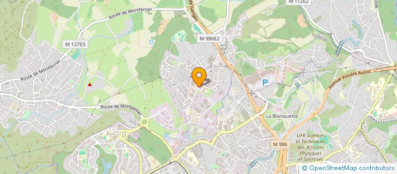 localisation de l'entreprise ROUTE DE GANGES  GRABELS