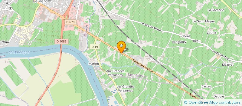 localisation de l'entreprise ROUTE DE L'EUROPE  SAINT-EMILION