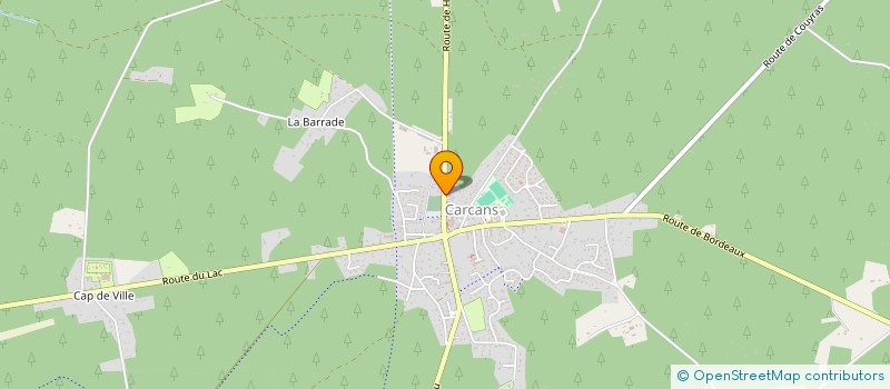 localisation de l'entreprise ROUTE DE LACS  CARCANS