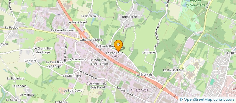 localisation de l'entreprise ROUTE DE PARIS  COUERON