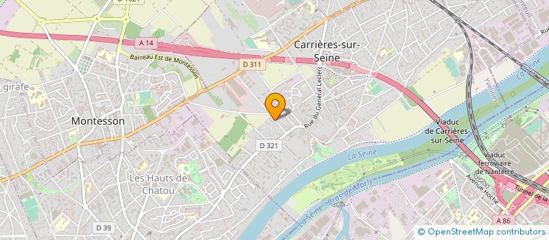 localisation de l'entreprise ROUTE DE SAINT-NOM à CARRIERES-SUR-SEINE