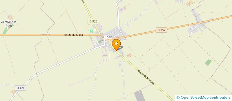 localisation de l'entreprise ROUTE DE SOLOGNE 41  BINAS