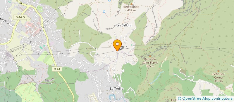 localisation de l'entreprise ROUTE DES 3 LUCS  ALLAUCH