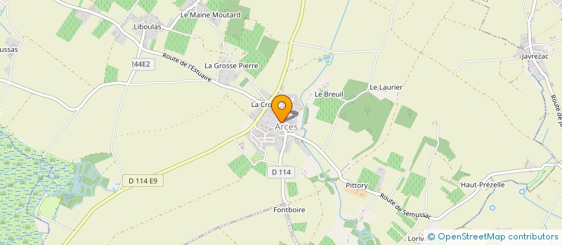 localisation de l'entreprise ROUTE DES ATELIERS D ART ARTISTES ARTISANS D ART CREATEURS EN PAYS ROYANNAIS  ARCES