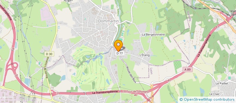 localisation de l'entreprise ROUTE DES BOIS  DOMMARTIN