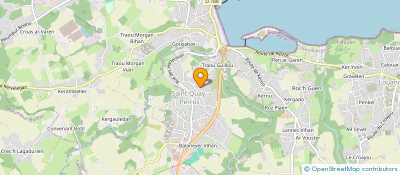 localisation de l'entreprise ROUTE DES METIERS D'ART (RMA)  PAIMPOL