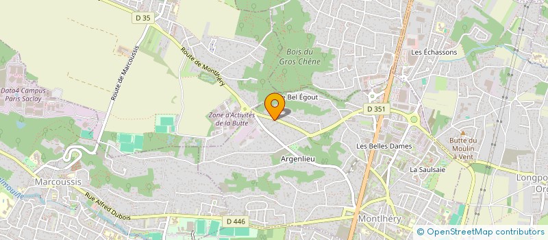 localisation de l'entreprise ROUTE DES TEMPLIERS  MONTLHERY