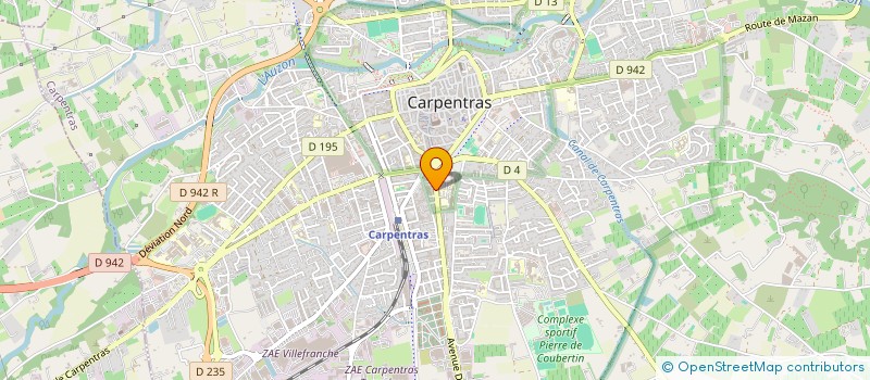 localisation de l'entreprise ROUTE DU VENTOUX  CARPENTRAS