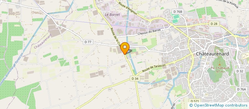 localisation de l'entreprise ROUTE EXPRESS DISTRIBUTION  CHATEAURENARD