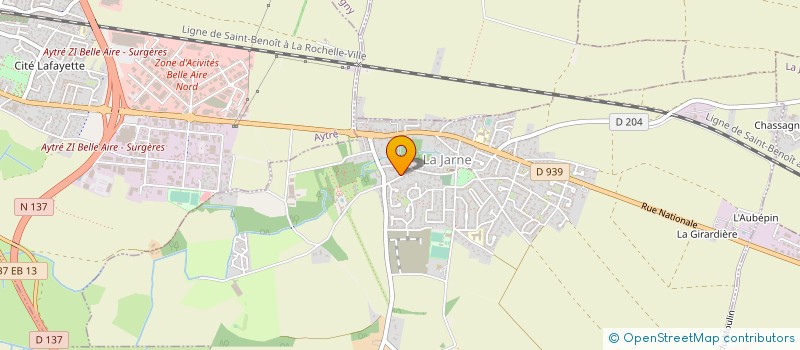 localisation de l'entreprise ROUTE HISTORIQUE DES TRESORS DE SAINTONG  LA JARNE