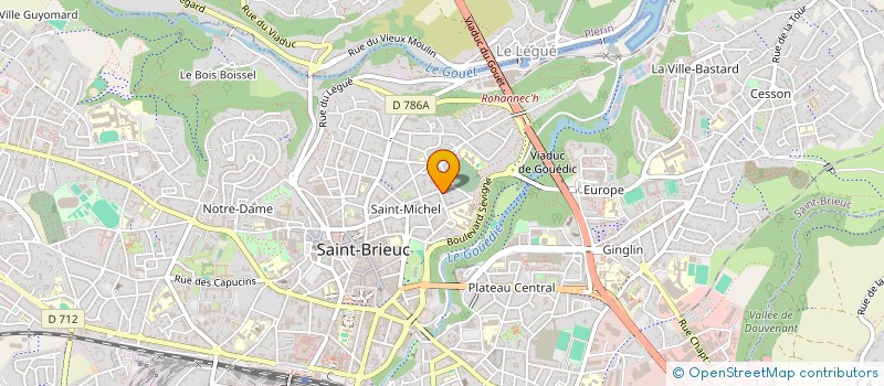 localisation de l'entreprise ROUTE HISTORIQUE DU TRO-BREIZ à SAINT-BRIEUC