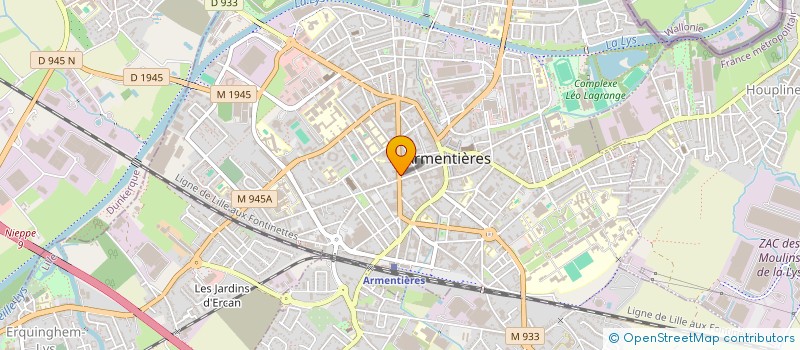 localisation de l'entreprise ROUTE MAC à ARMENTIERES