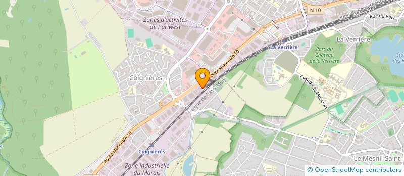 localisation de l'entreprise ROUTE NATIONALE PIECES AUTO à COIGNIERES