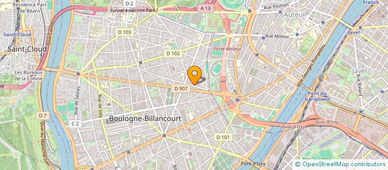 localisation de l'entreprise ROUTE PASSION SECURITE à BOULOGNE-BILLANCOURT