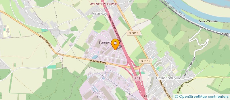 localisation de l'entreprise ROUTE SERVICE INDUSTRIE à HEUDEBOUVILLE