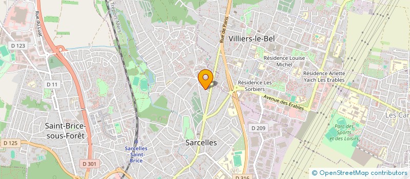 localisation de l'entreprise ROUTE66 VTC  SARCELLES