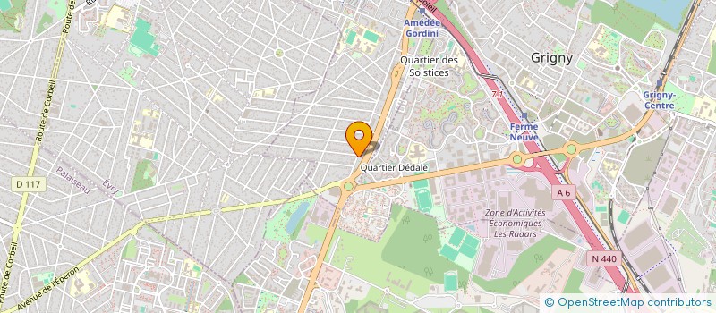 localisation de l'entreprise ROUTECO à VIRY-CHATILLON