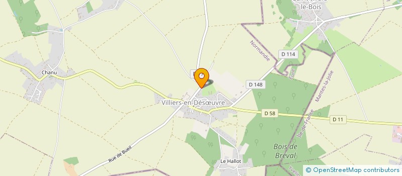 localisation de l'entreprise ROUTEX  VILLIERS-EN-DESUVRE