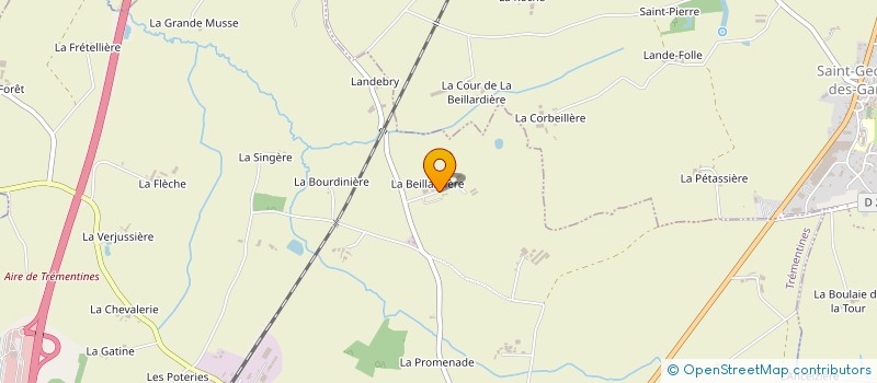 localisation de l'entreprise ROUTHIAU  VEZINS