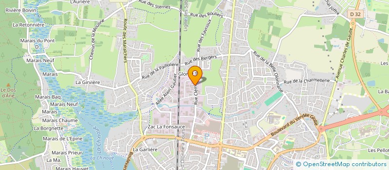 localisation de l'entreprise ROUTHIAU CARRELAGE à LES SABLES D'OLONNE