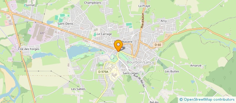 localisation de l'entreprise ROUTHIER  BOURBON-LANCY