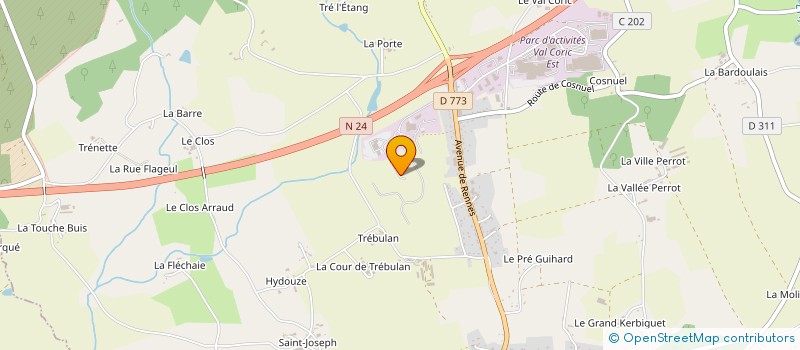 localisation de l'entreprise ROUTIER DE BROCELIANDE  GUER