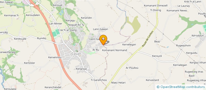localisation de l'entreprise ROUTIER DU COEUR à CAVAN