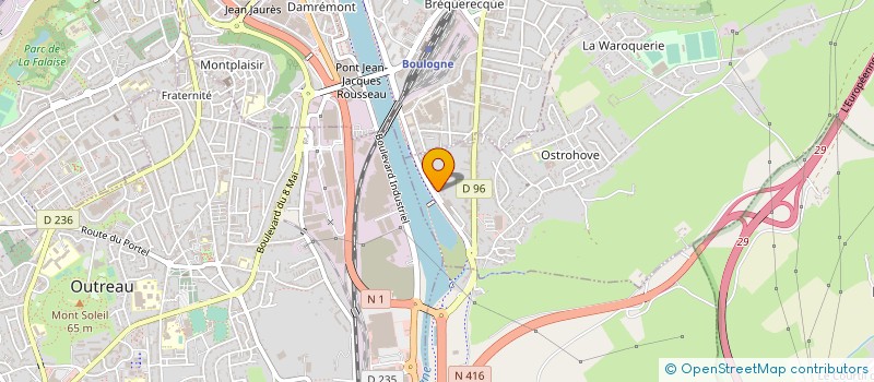 localisation de l'entreprise ROUTIER ELEC à SAINT-MARTIN-BOULOGNE
