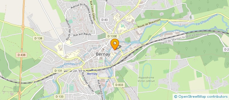 localisation de l'entreprise ROUTIER F ET PILASTRE D à BERNAY