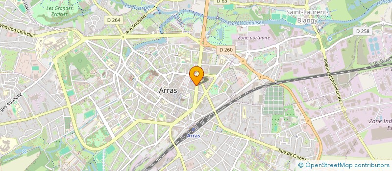 localisation de l'entreprise ROUTIERE BEUGNET à ARRAS