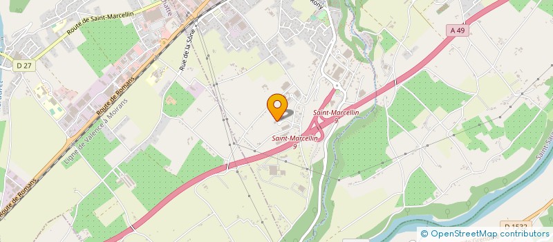 localisation de l'entreprise ROUTIERE CHAMBARD  SAINT-MARCELLIN