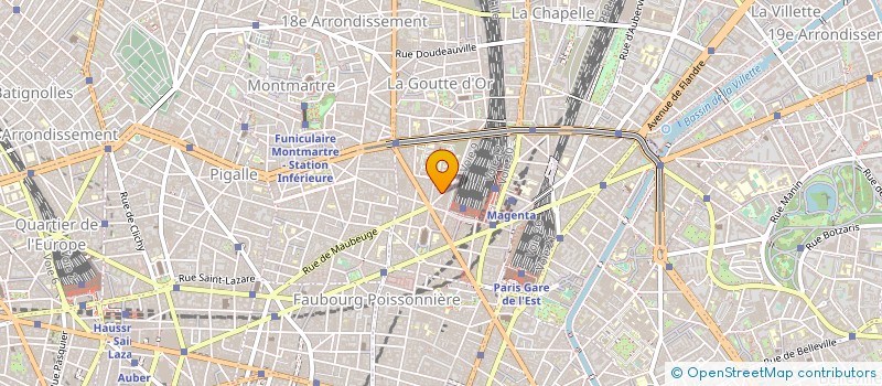 localisation de l'entreprise ROUTIERE DE L'EXAGONE à PARIS