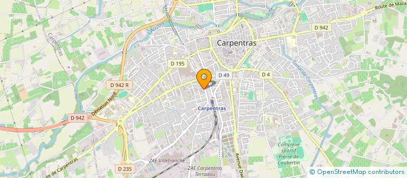 localisation de l'entreprise ROUTIERE DU MONT VENTOUX à CARPENTRAS