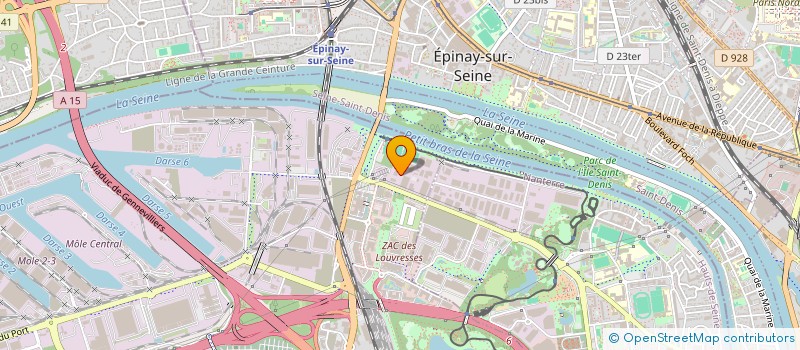 localisation de l'entreprise ROUTIERE FRANCAISE à GENNEVILLIERS