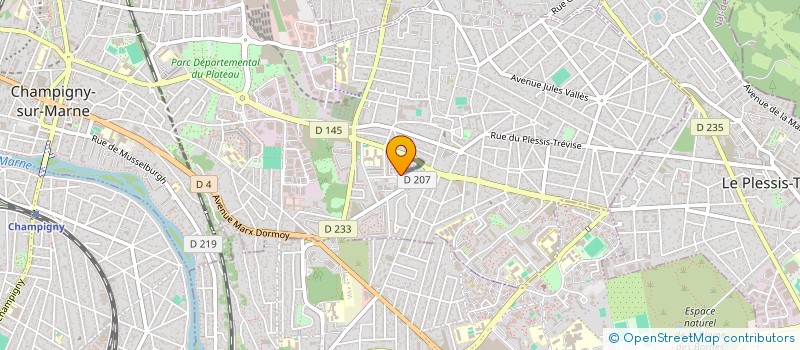 localisation de l'entreprise ROUTIERE TRANSPORTS SERVICES  CHAMPIGNY-SUR-MARNE