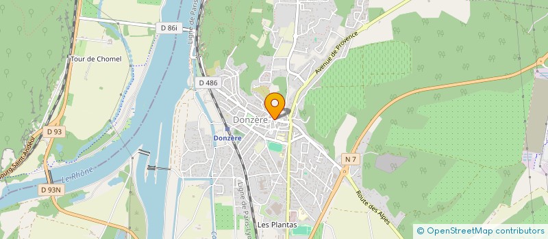 localisation de l'entreprise ROUTIERS DU SUD à DONZERE