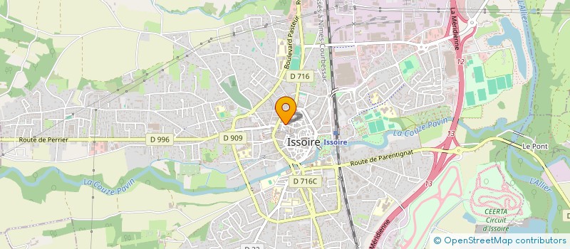 localisation de l'entreprise ROUTIERS SANS FRONTIERES  ISSOIRE