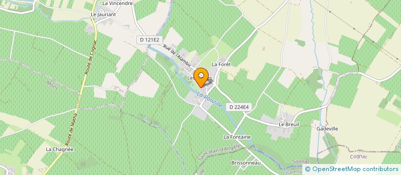 localisation de l'entreprise ROUTURIER SYLVIE à SONNAC