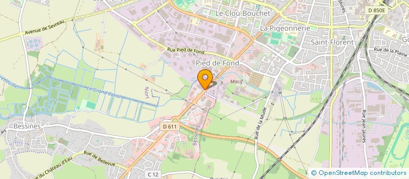 localisation de l'entreprise ROUVEREAU PEINTURE  BESSINES