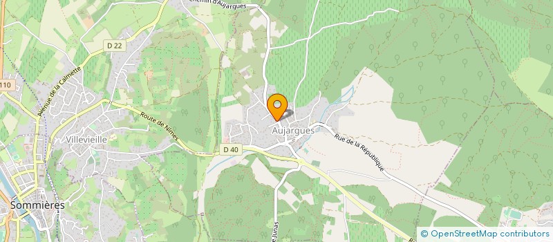 localisation de l'entreprise ROUVIER  AUJARGUES