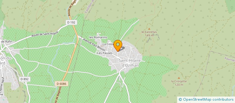 localisation de l'entreprise ROUVIERE COLLECTION  SAINT-HILAIRE-D'OZILHAN