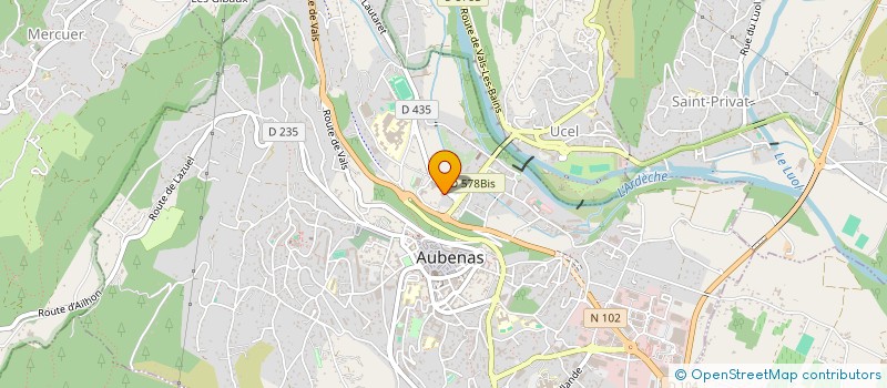 localisation de l'entreprise ROUVIERE INVESTISSEMENT  AUBENAS