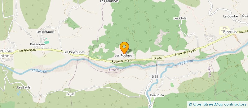 localisation de l'entreprise ROUVIGNE  BEVONS