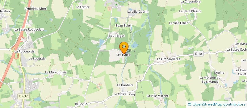localisation de l'entreprise ROUVRAIS PLATRERIE à BAGUER-MORVAN