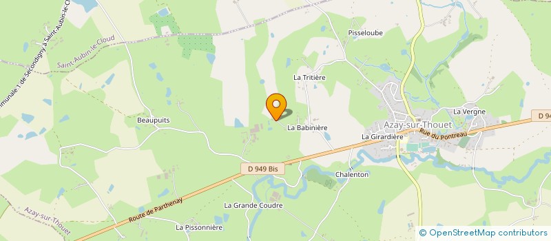 localisation de l'entreprise ROUVREAU FRERES  AZAY-SUR-THOUET