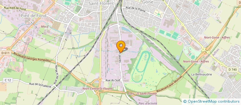 localisation de l'entreprise ROUVREAU TRANSPORT à NIORT