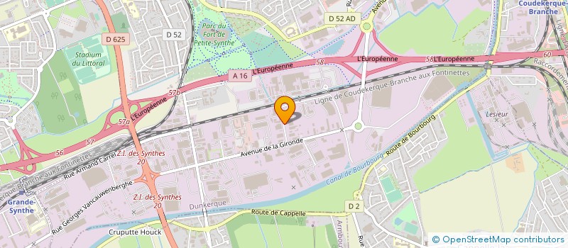 localisation de l'entreprise ROUVROY ENERGIES à DUNKERQUE