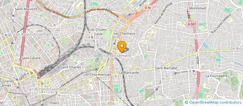 localisation de l'entreprise ROUX 21 à MARSEILLE